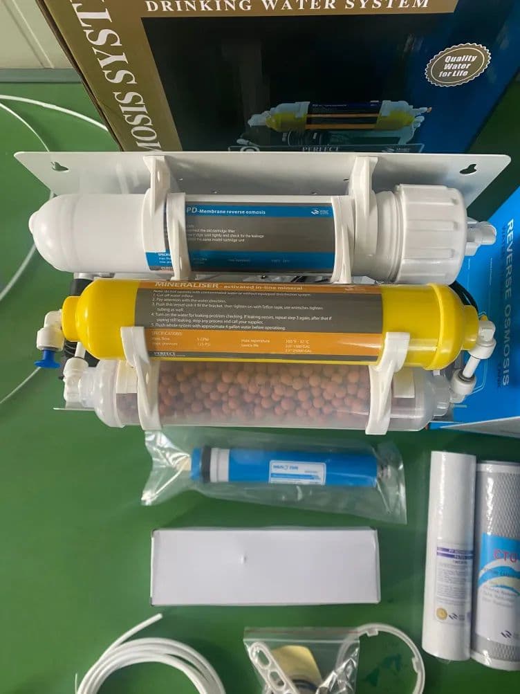 専用新品最安 逆浸透膜 浄水器 タンク,ポンプ付 7ステージ 75ガロン RO