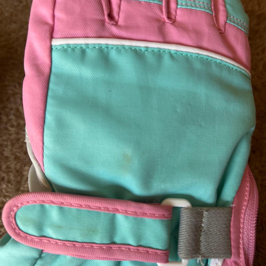 SNAPPY スキーグローブ ピンク・水色