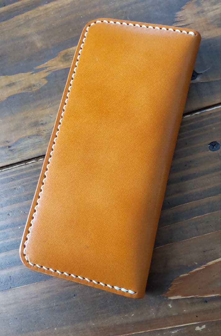 ロングウォレット　長財布　栃木サドルレザー　レザークラフト☆総手縫い☆(237)