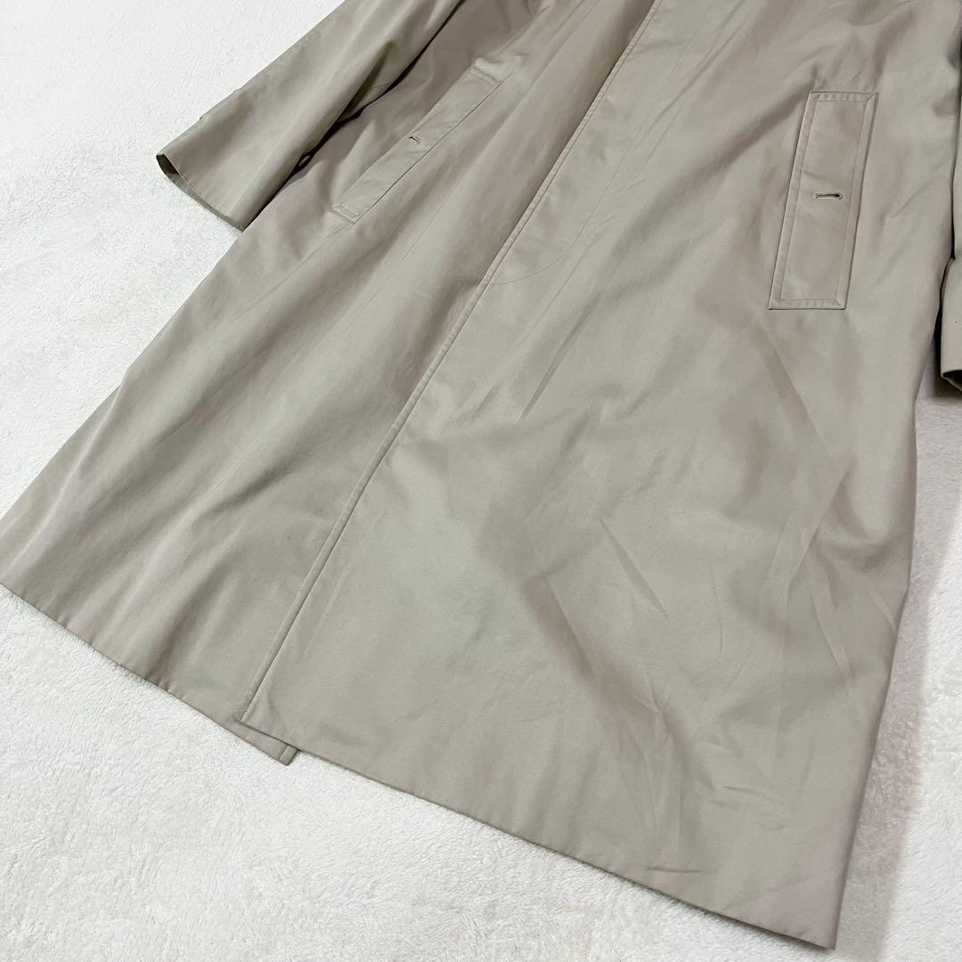 【美品】バーバリーズ　ステンカラー　ノバチェック　ライナー付　￼ベージュ　L