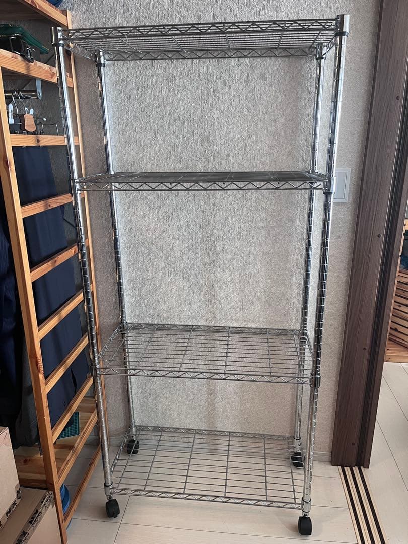 4段スチールラック 2台セット
