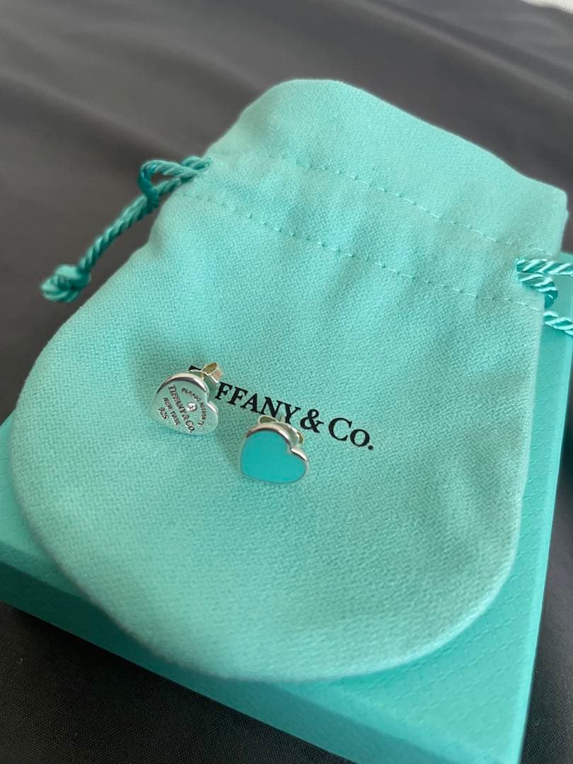 Tiffany & Co. ピアス ハート型 シルバー