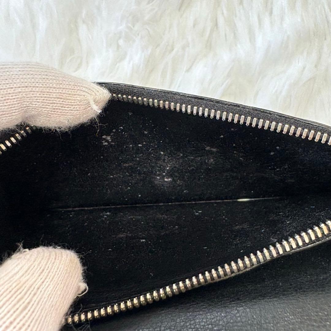 Camille Fournet 良品✨リザード レザー 長財布 二つ折り財布 黒