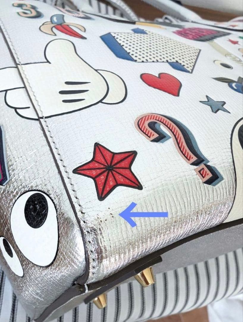 ◎超美品 アニヤハインドマーチ オールオーバー ステッカー トートバッグ❤︎