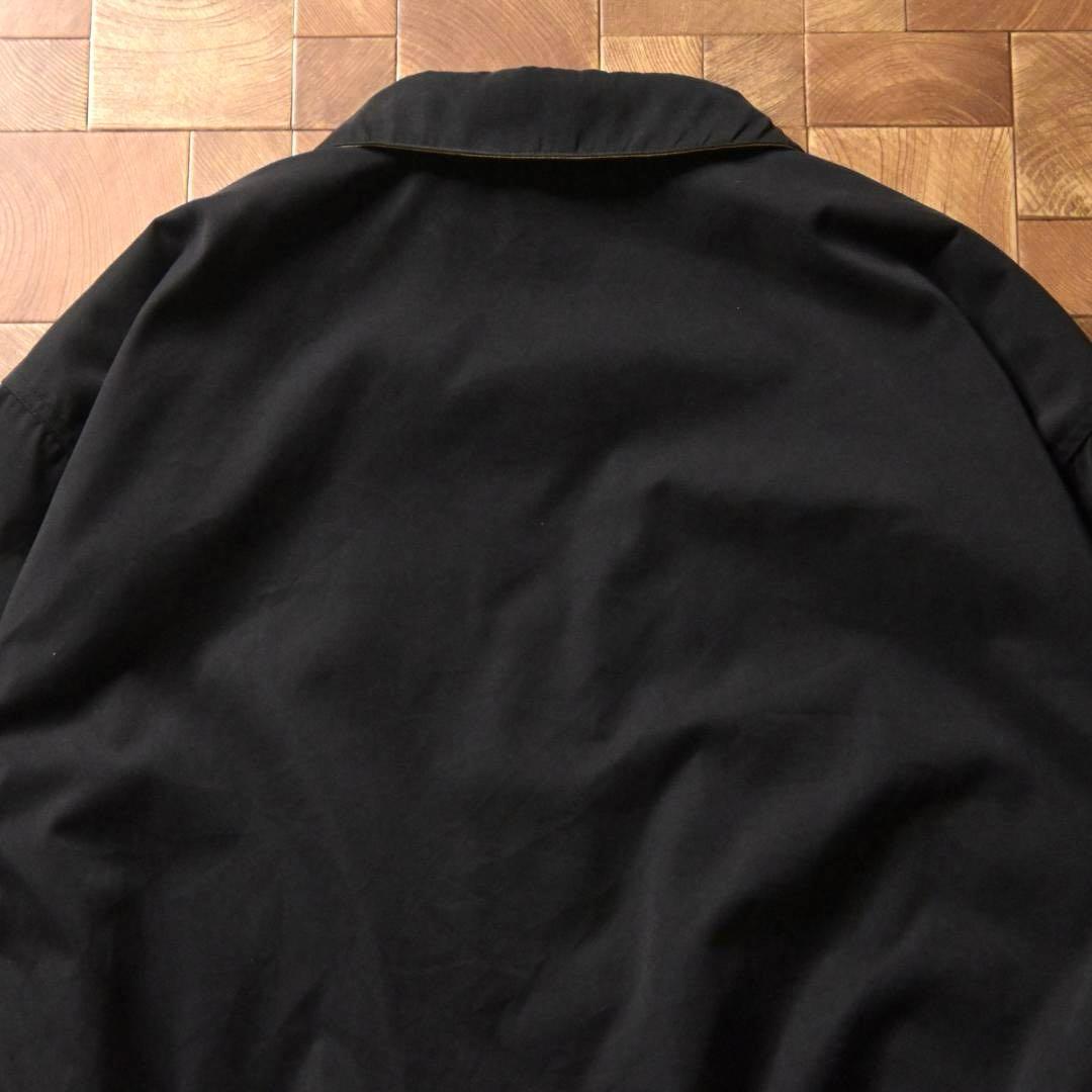 ダ*ー様 00s　US企業ロゴ　スイングトップ　ワークジャケット　ブラック　XL