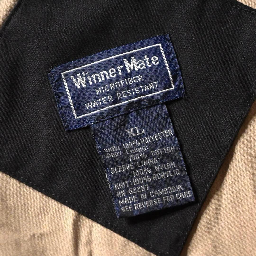 ダ*ー様 00s　US企業ロゴ　スイングトップ　ワークジャケット　ブラック　XL