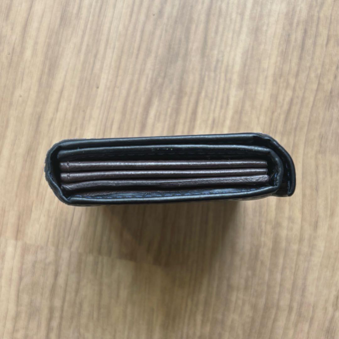 エムピウ　ミッレフォッリエ2 P25 ブルー　チョコ ネイビー系　レザー