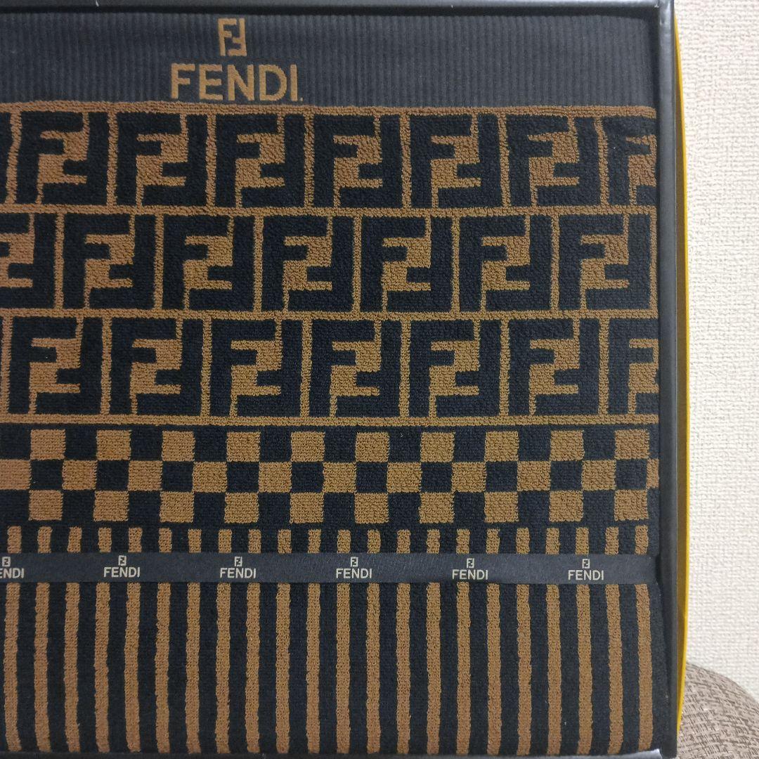 FENDI フェンディ　タオルケット　ズッカ柄　未使用　自宅保管品