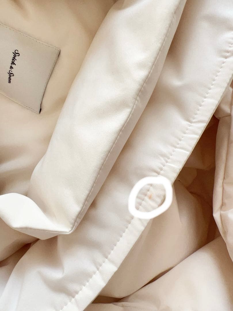 2025AWスピックアンドスパン2WAY撥水ダウンハーフコート　36サイズ