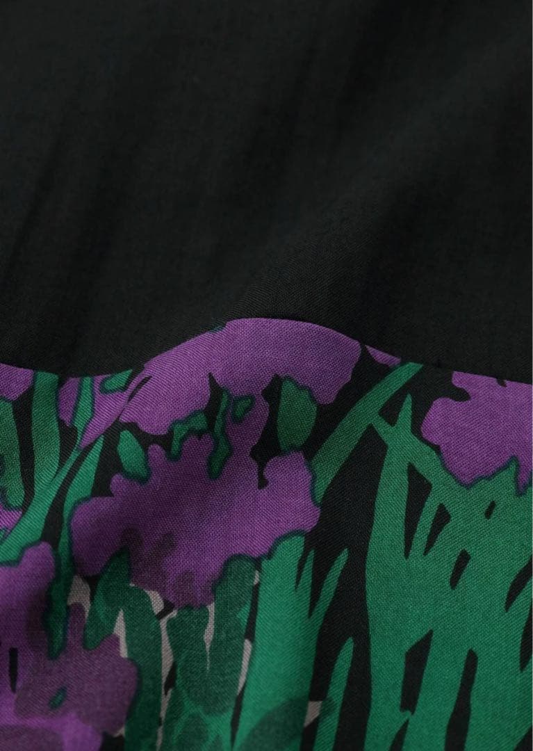 SOU・SOU モスリン 薙刀かり衣／濡羽色×光琳燕子花図屏風写し　Lサイズ