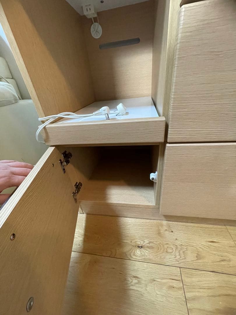 美品　ニトリ　レンジボート　木製キャビネット 120cm