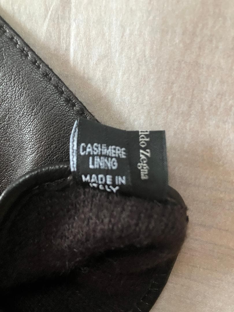 Ermenegildo Zegna レザー グローブ L ダークブラウン