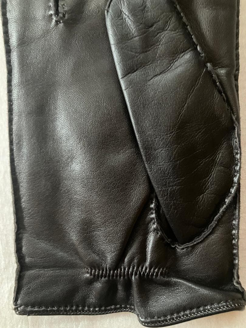 Ermenegildo Zegna レザー グローブ L ダークブラウン