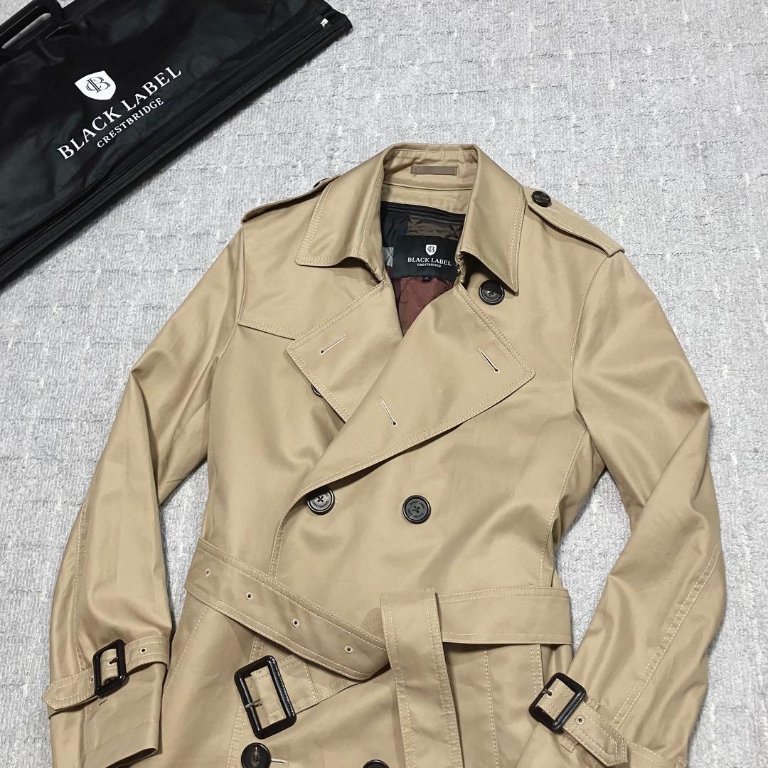 ブラックレーベルクレストブリッジ［トレンチコート］ロング　中綿ライナー　ベージュ