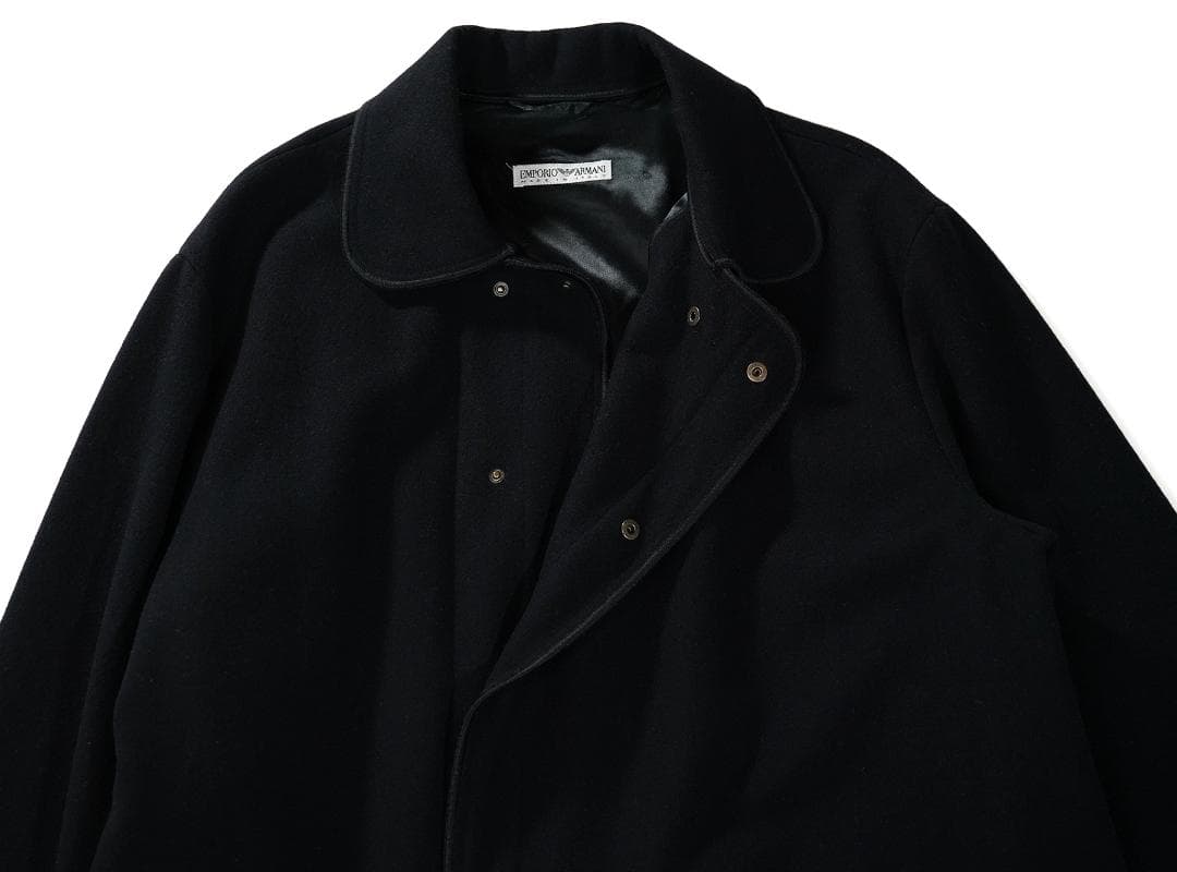 イタリア製 90s EMPORIO ARMANI マキシ丈 ロングコート 50