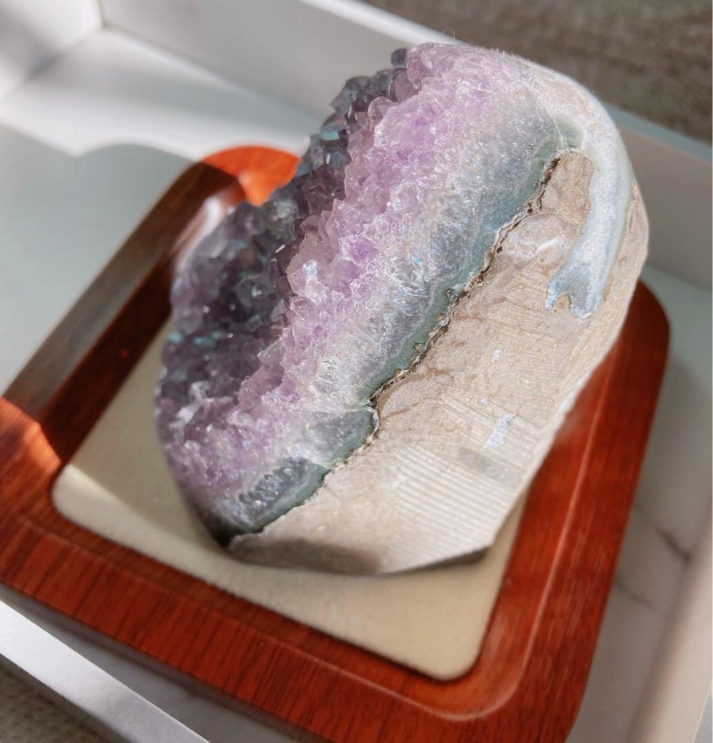 ブラジル産 アメジスト クラスター ドーム 天然石