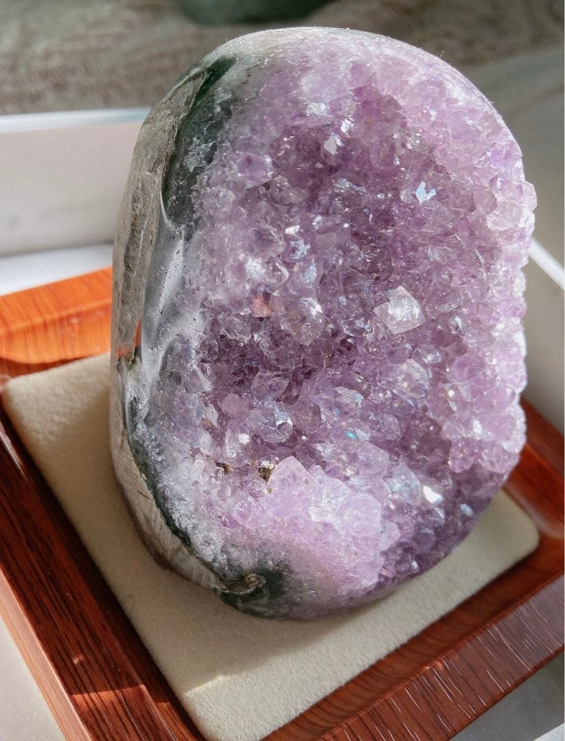 ブラジル産 アメジスト クラスター ドーム 天然石