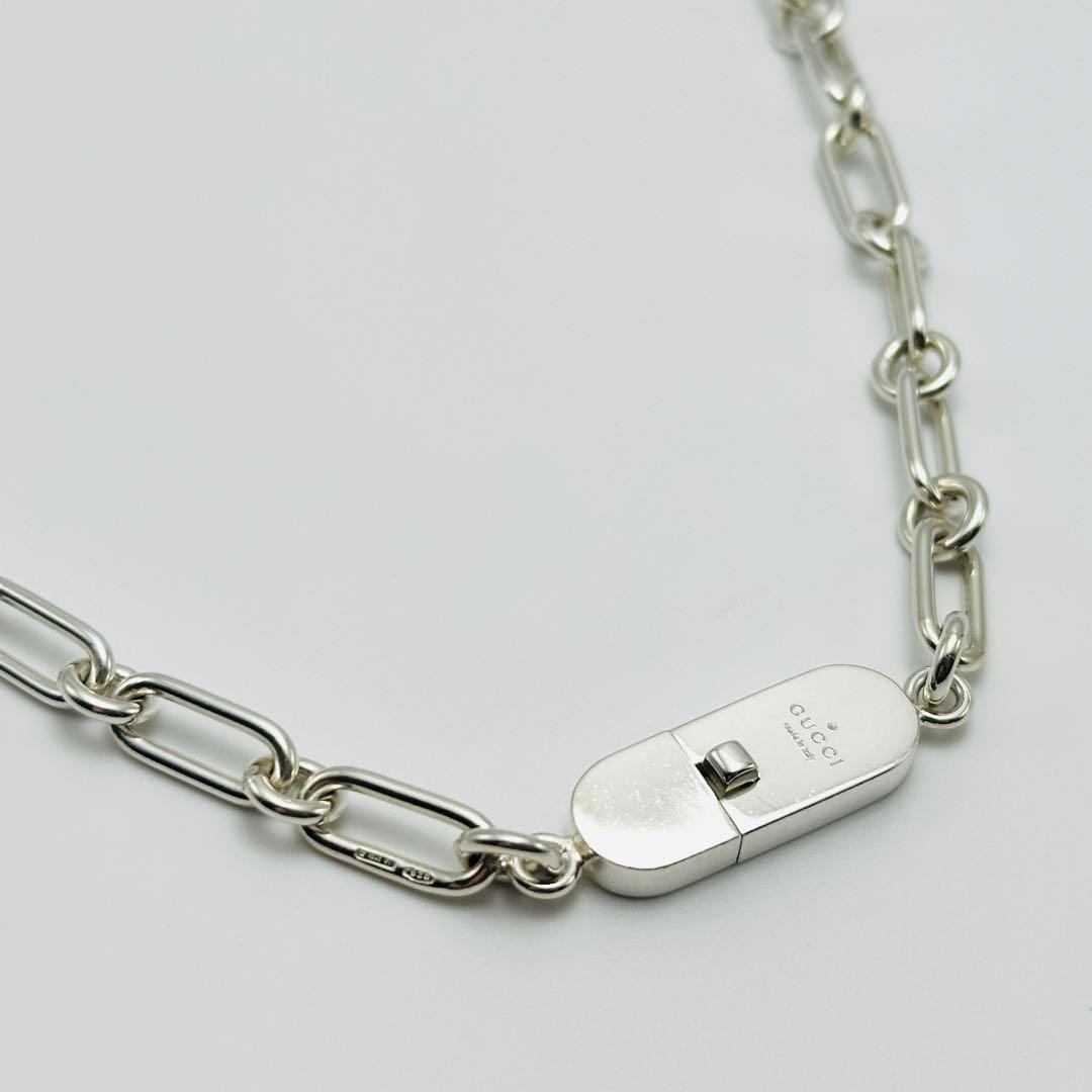 GUCCI トムフォード期　ID オーバルリンクチェーン　シルバーネックレス