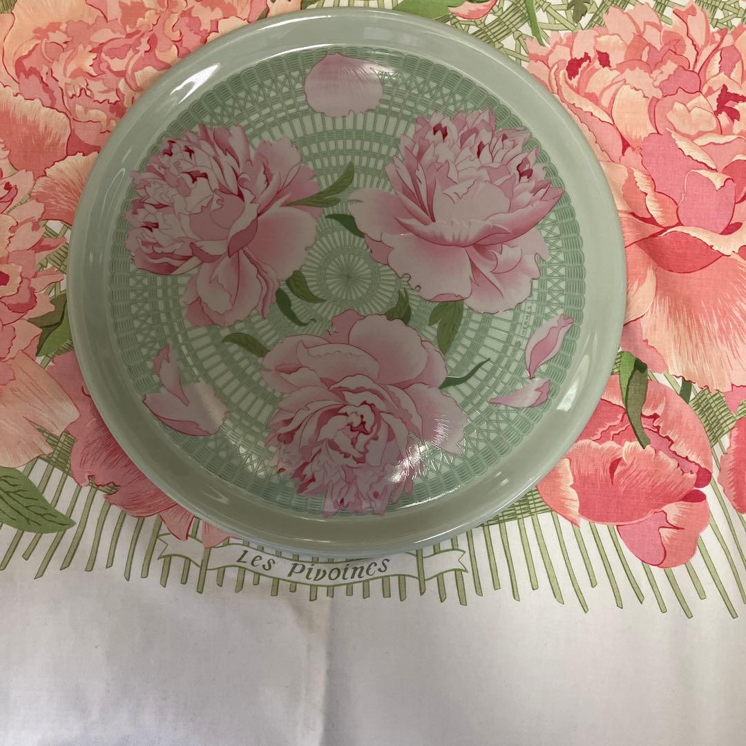 エルメス　廃盤人気柄「ピヴォワンヌ」グリーン　タルトプラター　レア保管品❣️