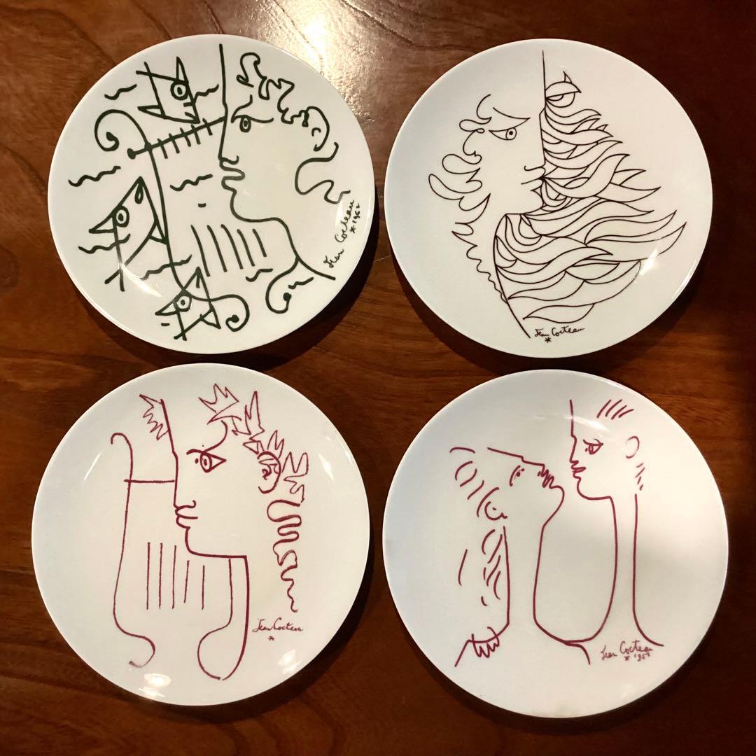 リモージュ　ジャンコクトー　Jean Cocteau 絵皿