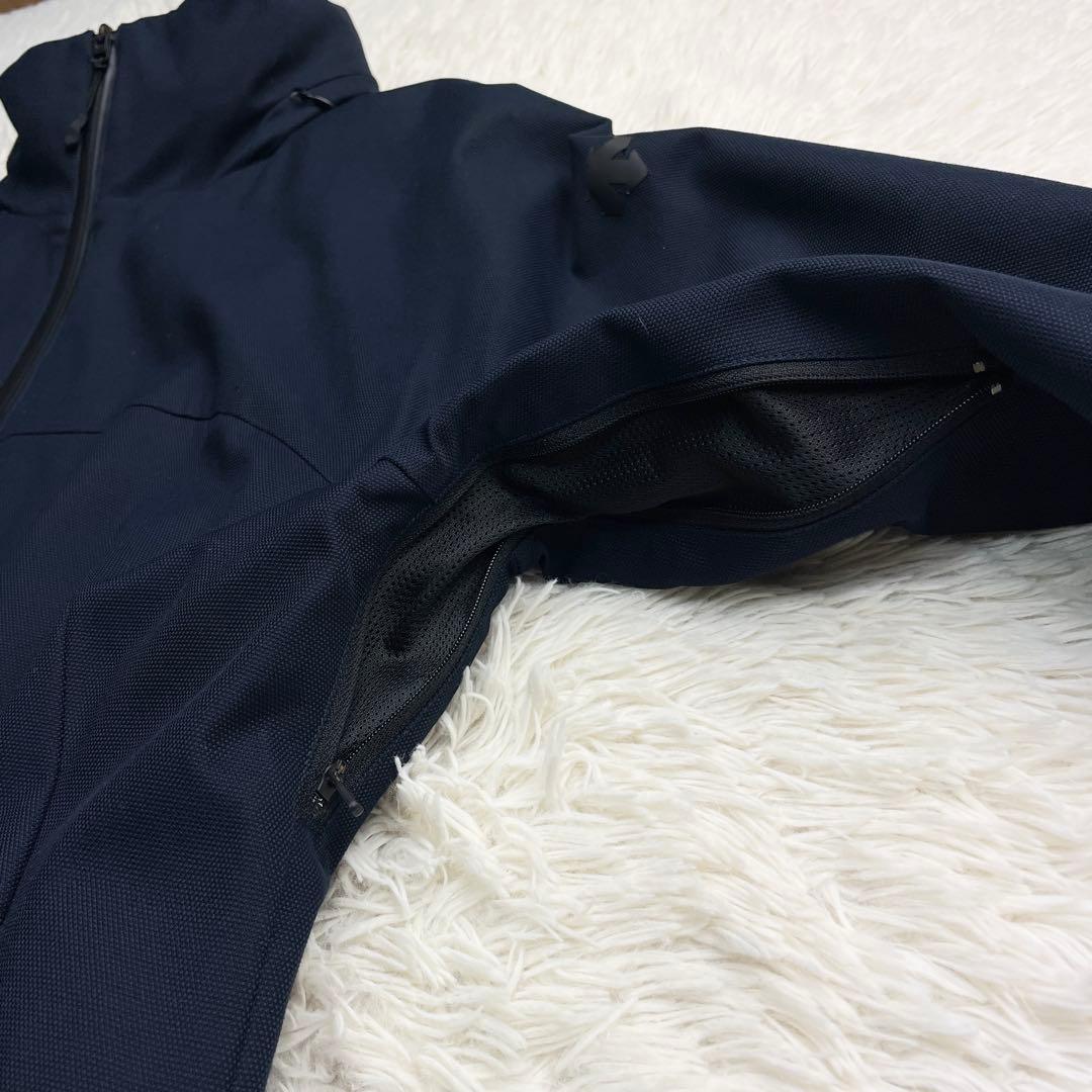 美品 Lサイズ DESCENTE スタンドカラーコート 着脱パファーベスト 撥水