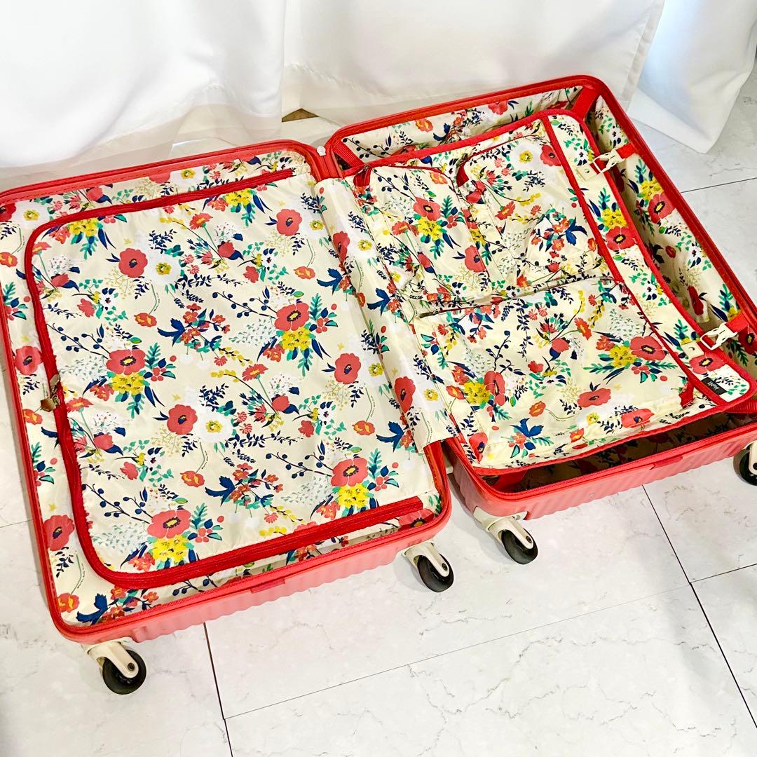 ハントマイン スーツケース キャリーケースTSAロック アネモネレッド