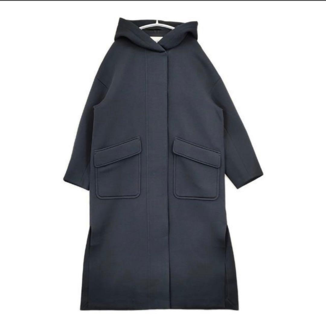 ENFOLD ボンディングフードコート　38 ネイビー