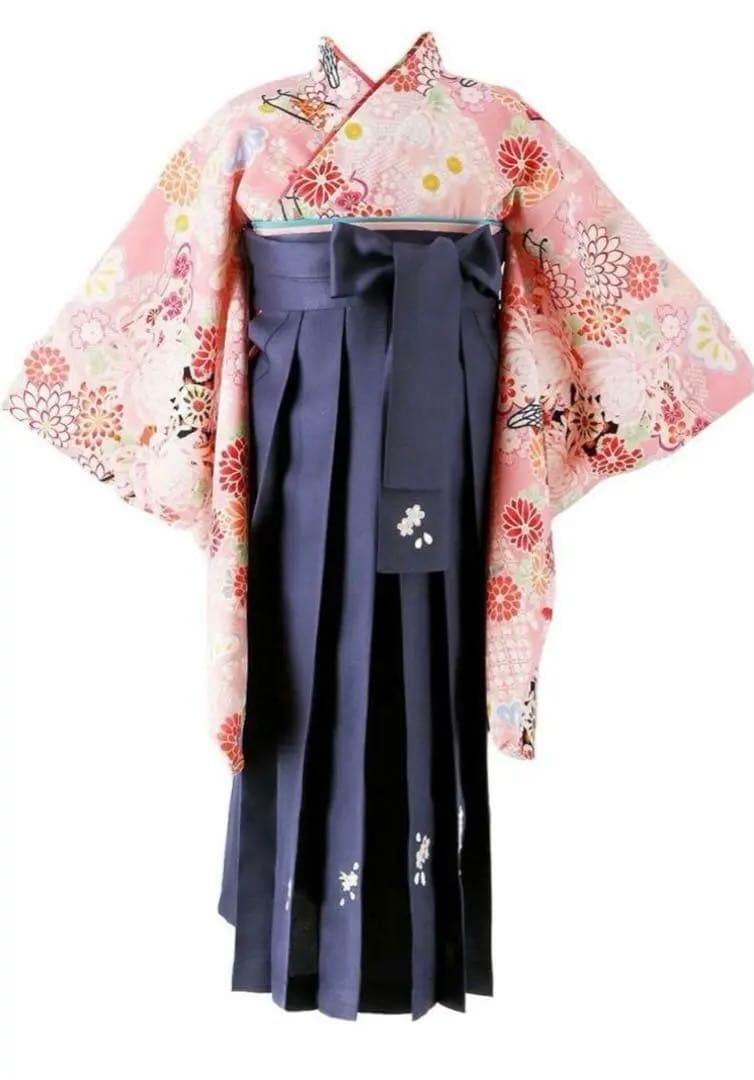 キャサリンコテージ　袴　110cm いにしえ華車桃×紺袴