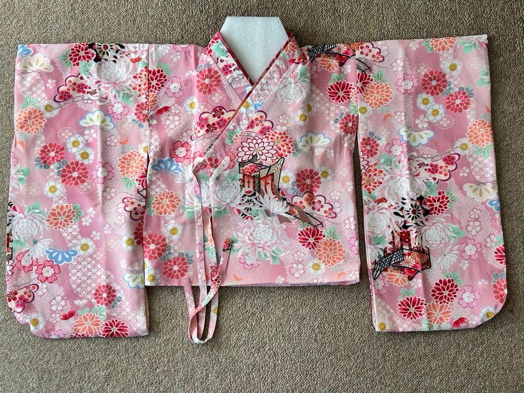 キャサリンコテージ　袴　110cm いにしえ華車桃×紺袴