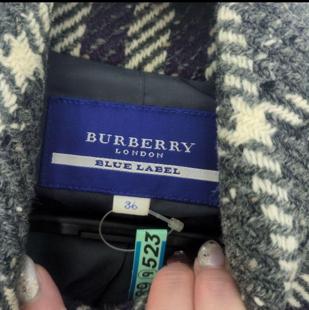 【極美品/バーバリー】完売品★ウール100%コート