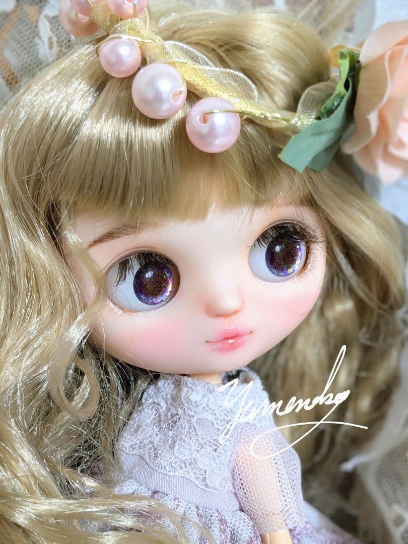 カスタムアイシードール ❀ミディサイズ ❀ドレス 花かんむりセット