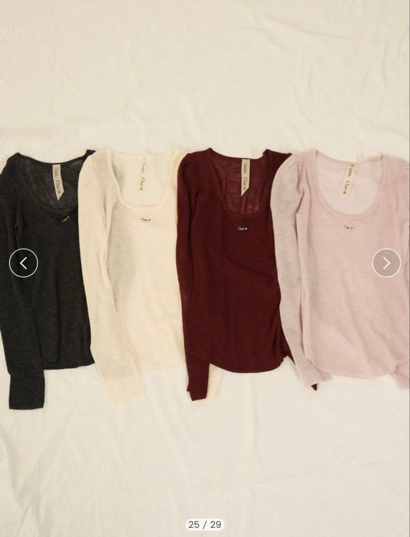 【Chacott】シアーリブニットSWNT254085