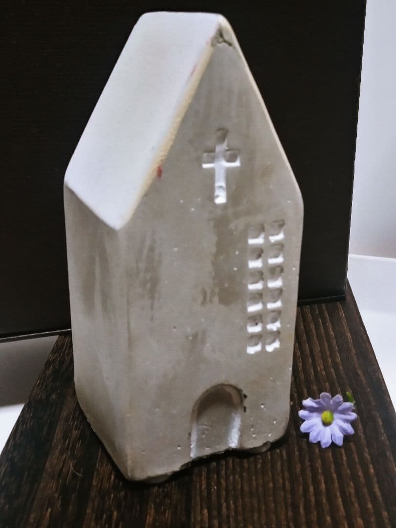 ❤️セメント細工　教会　キリスト教　クリスマスツリー　サンタクロース✨❤️