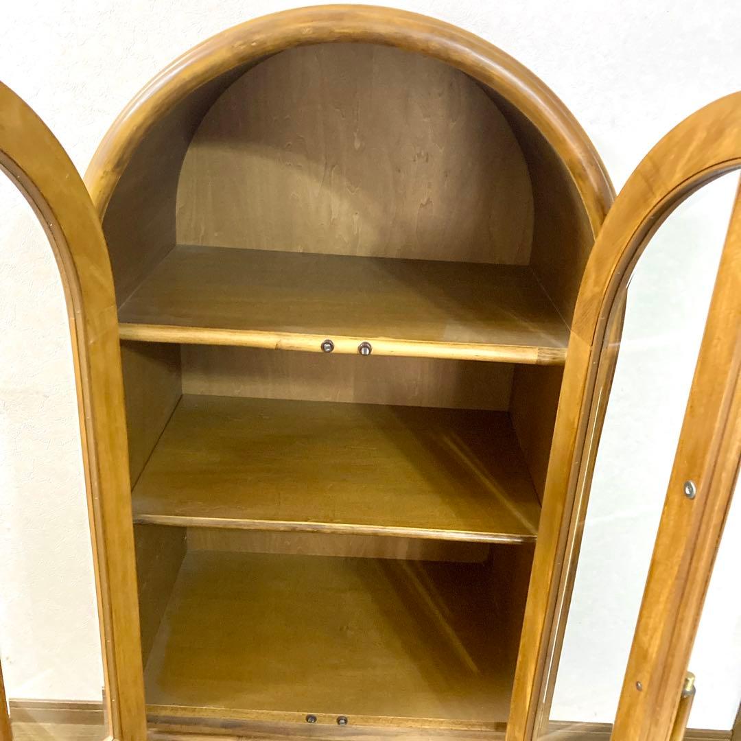 【コウ】ラタン トロピカルファイン アーチ型 キャビネット 籐家具