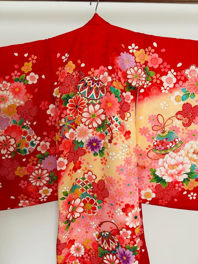 七五三 3歳 女の子 着物 被布 小物セット 美品