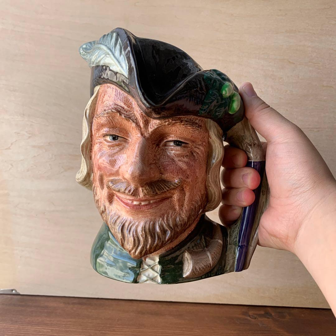 英国　イギリス製　ロイヤルドルトン　トビージャグ　ビンテージ　ハンドペイント