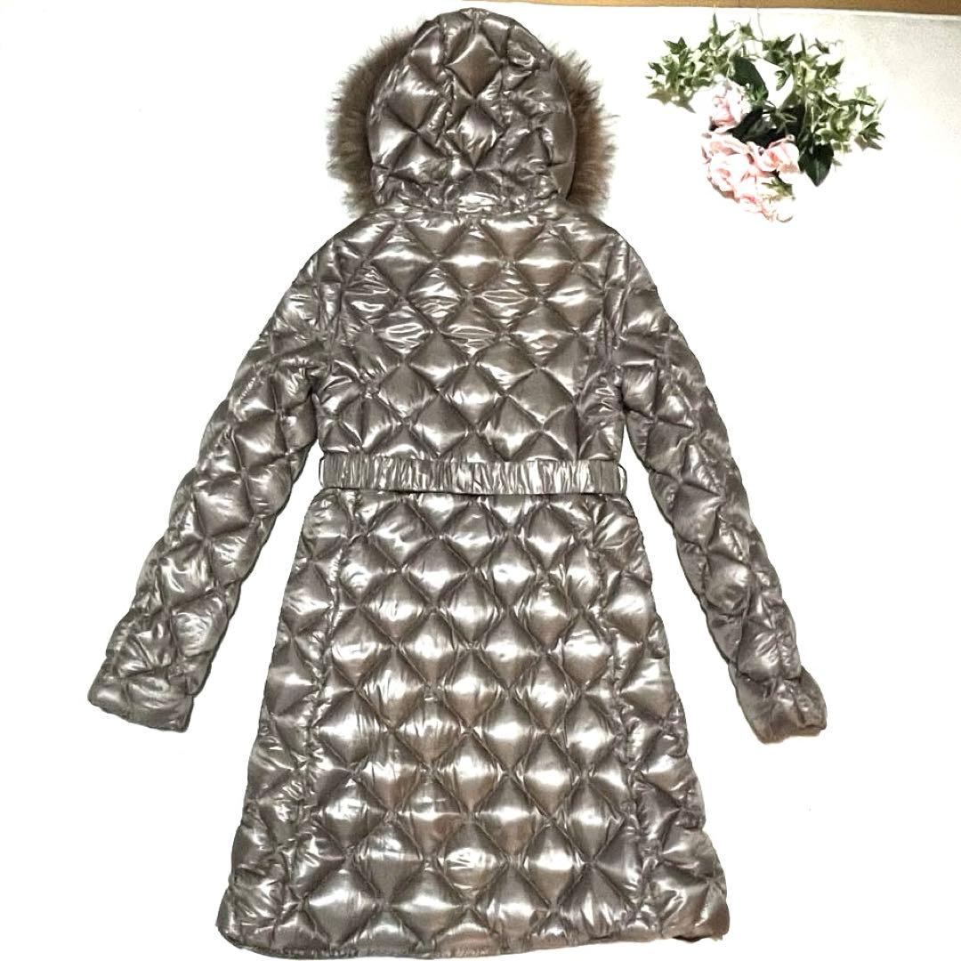 TATRAS タトラス ピアネータ リアルファー ダウンコート ブラウン艶