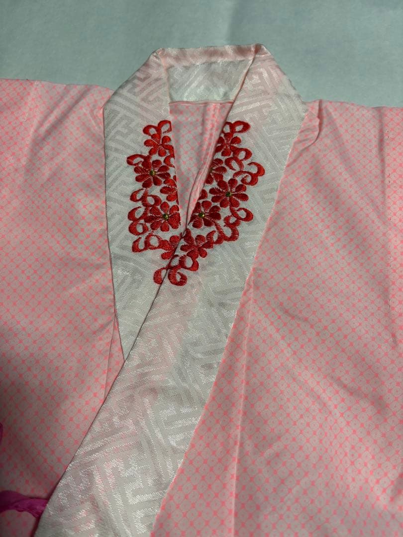 七五三 着物セット 紫色 花柄　7歳　女の子　フルセット