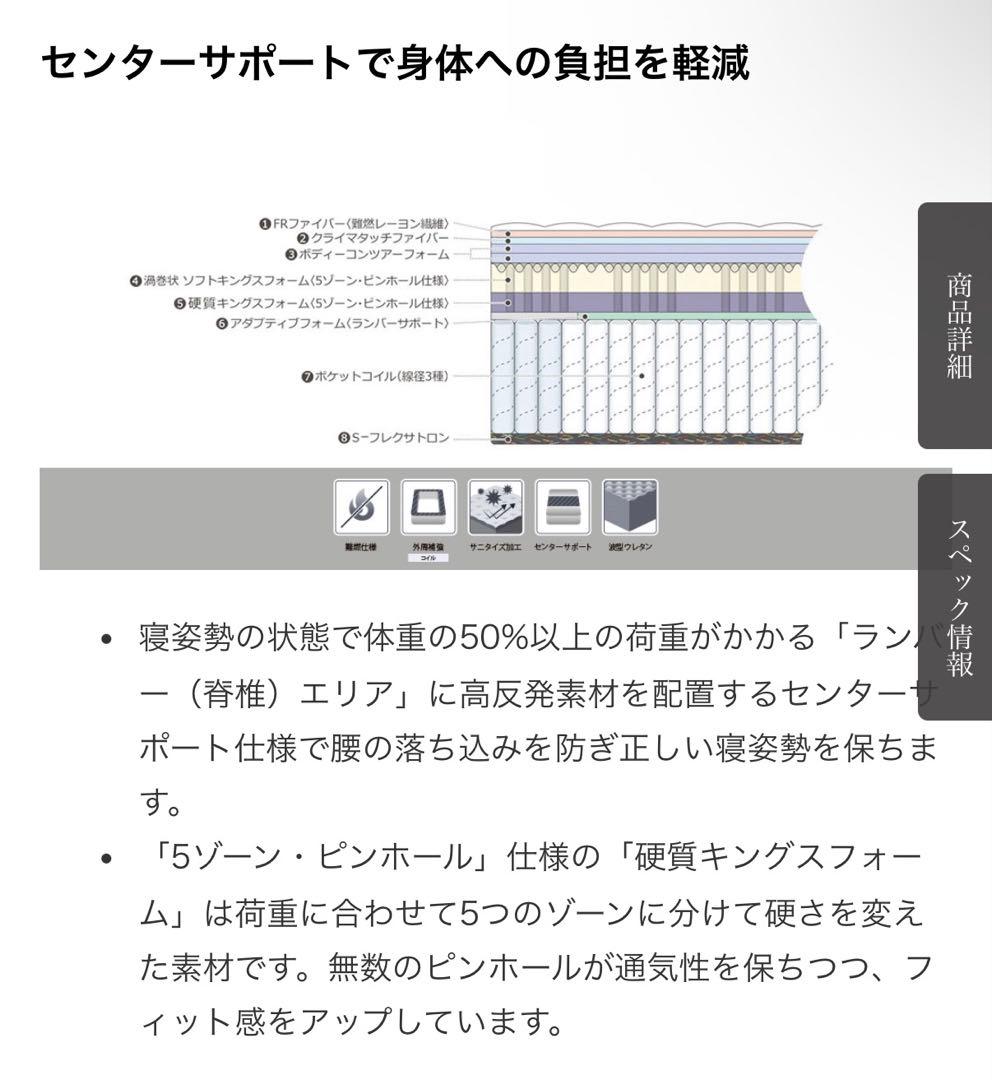 REGALIA ロイヤルティ POFR シングル マットレス