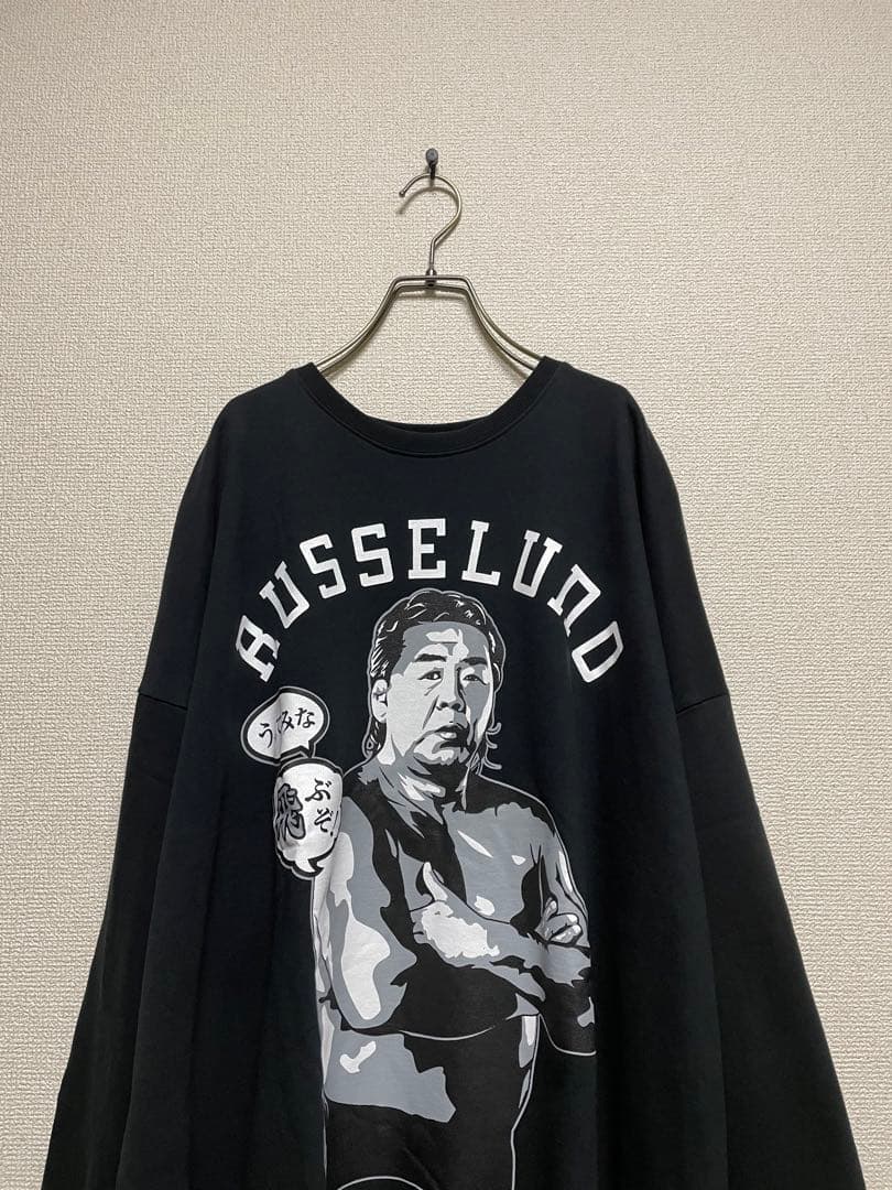 ★新品タグ付き★ ラッセルノ×長州力 コラボ トレーナー 黒 スウェット 6