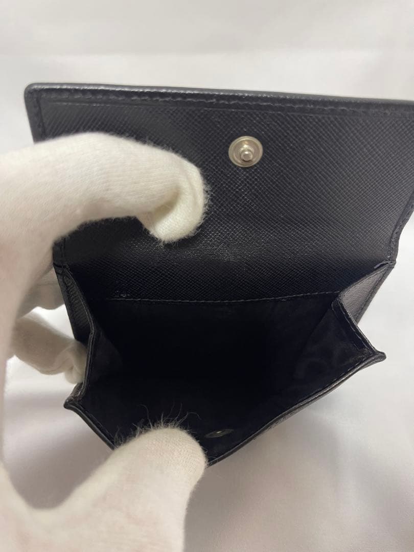 PRADA プラダ　サフィアーノ　二つ折り財布　クリップ付き　コンパクト財布