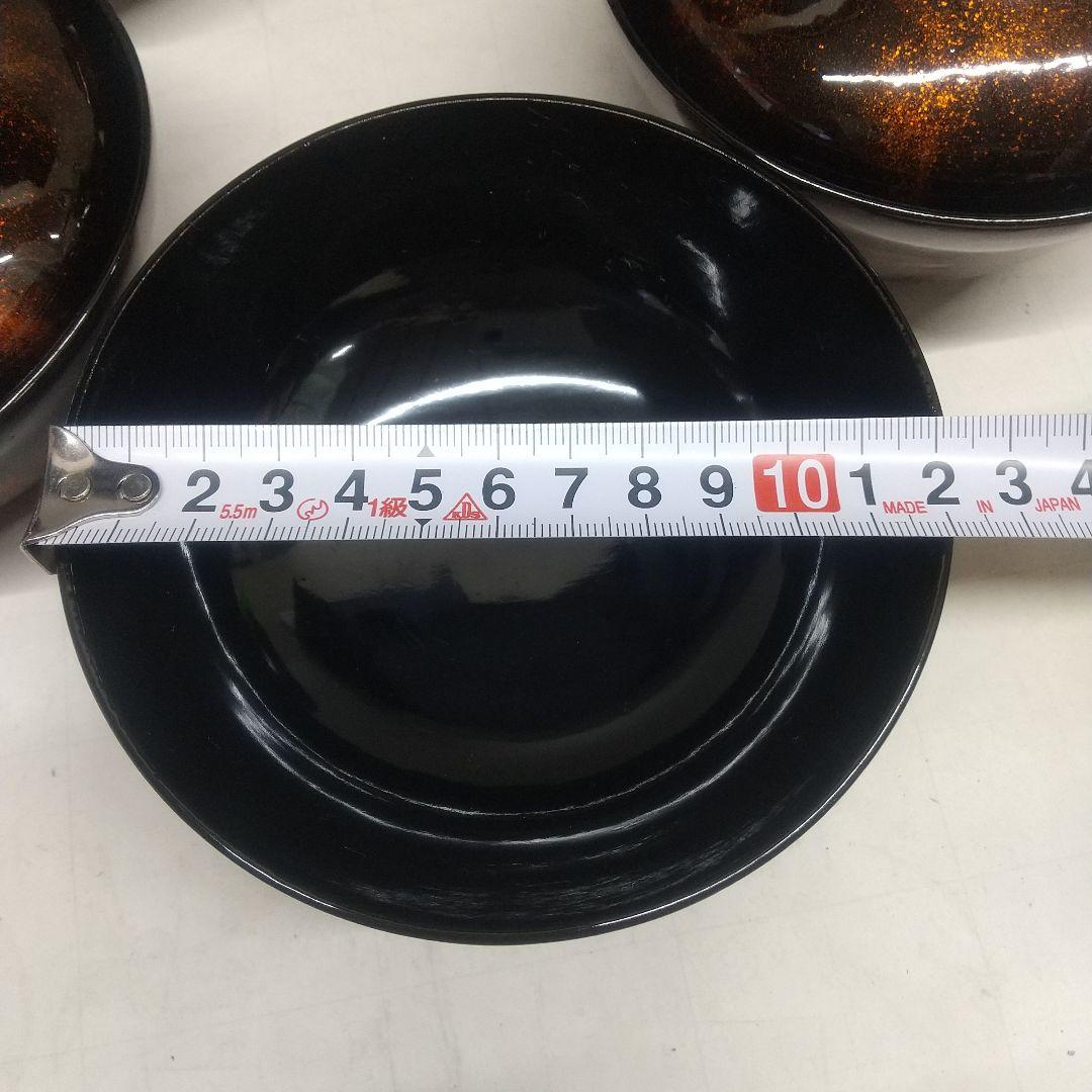 川連漆器 吸い物椀 5客 総梨地