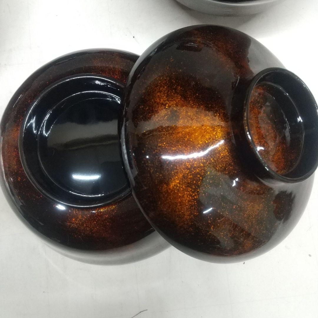 川連漆器 吸い物椀 5客 総梨地