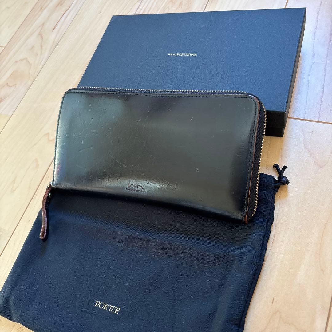 PORTER FILM ブラック レザー 長財布