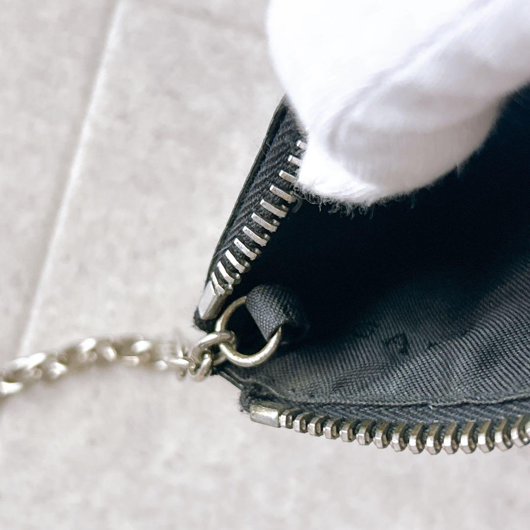 極美品✨ BVLGARI ブルガリ ケース レザー キーリング 黒