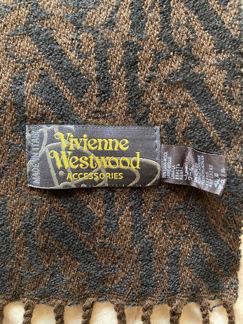 Vivienne Westwood　ヴィヴィアン　マフラー　ブラウン　茶