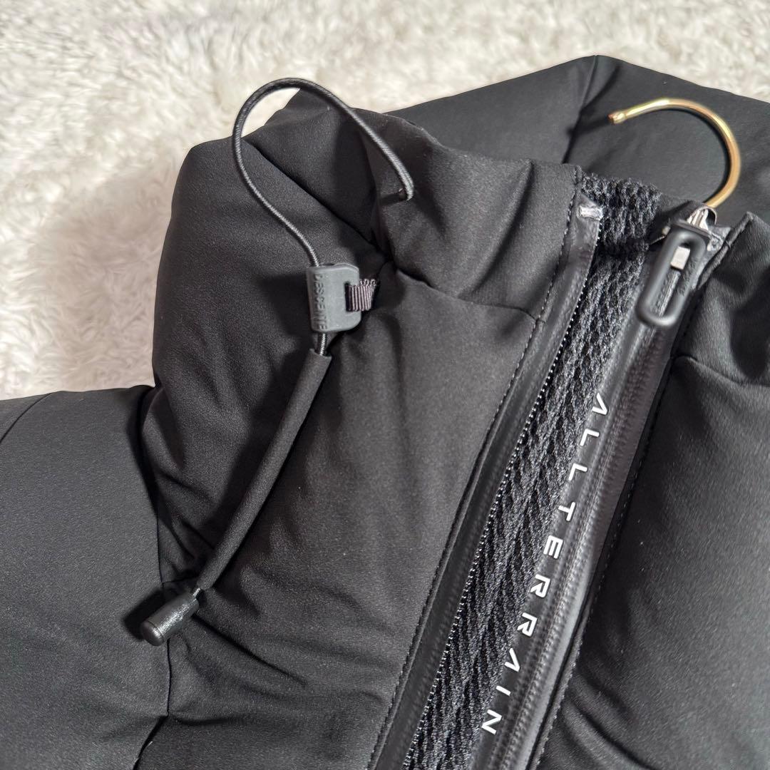 極美品 水沢ダウン DESCENTE ダウンジャケット マウンテニア ブラック