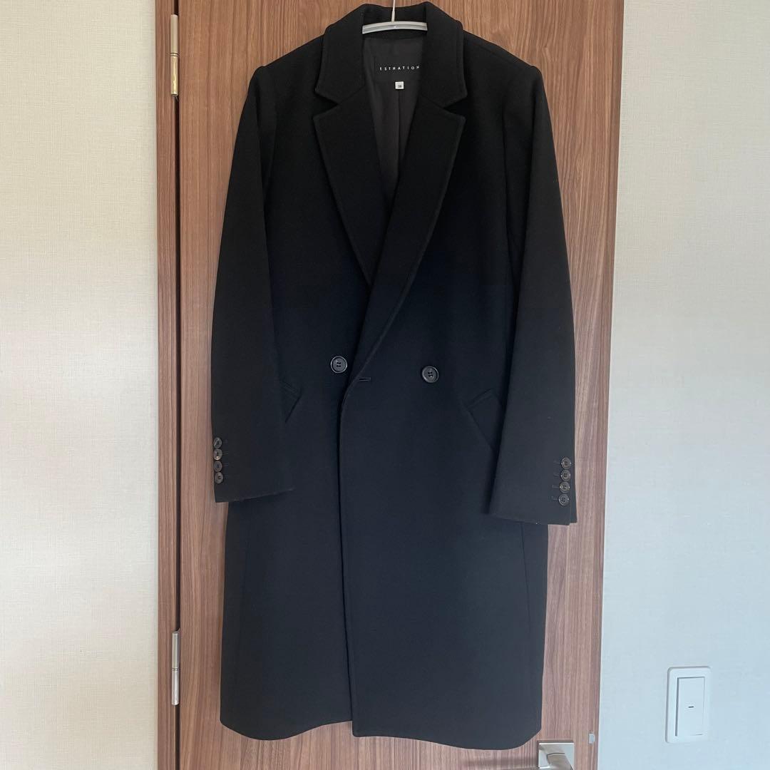 エストネーション テーラードコート ブラック