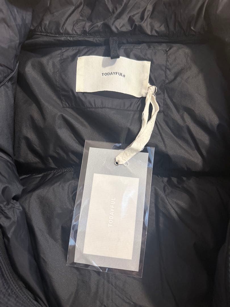【新品未使用タグ付】TODAYFUL/ダウンBlack 38