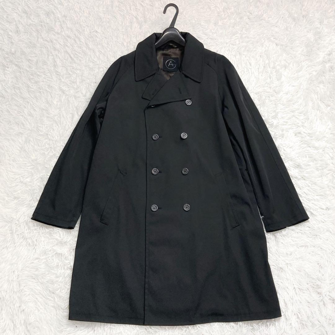 FGO アルマーニコレツィオーニ×ロロピアーナ ナイロントレンチコート 黒